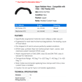 thumbnail image 2 of Upper Radiator Hose - Compatible with 1966 - 1967 Pontiac GTO, 2 of 2
