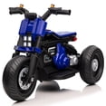 thumbnail image 1 of Voltz Toys Ride-on Motorcycle for Kids, 6V Ride on Car for Kids 18-60 Months, Battery Powered 3-Wheeler with LED Lights and Music (Blue), 1 of 6