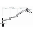 thumbnail image 3 of XSJ8013cT Aluminum Desktop Mount 2 in 1 Dual-use Laptop Support Monitor Holder Mount Ultra Long Arm Full Motion Notebook Bracket, 3 of 7