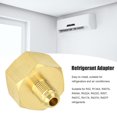 thumbnail image 3 of HLONK Brass Refrigerant Adapter  R134A Can Tap Refrigerant Dispenser  W21 to 1/4 SAE Refrigerant Adapter Fitting Refrigerant Converter Good Sealing Performance for Refrigerators and Air C, 3 of 9