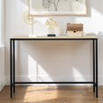 thumbnail image 2 of GZXS 41.3 Inch Console Table, Modern Entryway Table with Metal Frame, Behind Couch Table for Hallway, Living Room, Light Walnut, 2 of 7