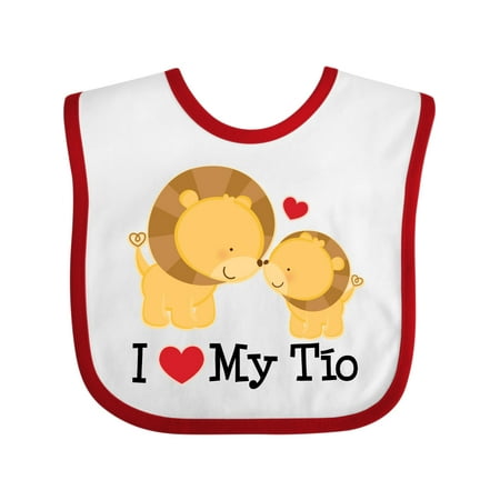 

Inktastic I Love My Tio Uncle for Nephew Gift Baby Boy or Baby Girl Bib