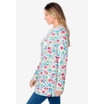 thumbnail image 3 of Woman Within Plus Size Long-Sleeve Crewneck Soft Waffle Knit Thermal Shirt, 3 of 6