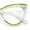 Clear Green Glitter, variant on Womens 2-tone Color Design Horn Rim Cat Eye Clear Lens Fashion Eyeglasses Black White