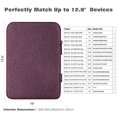 thumbnail image 2 of Funda para Tablet MoKo 12.9" Poliéster Morado con Compartimento para Lápiz, 2 of 8