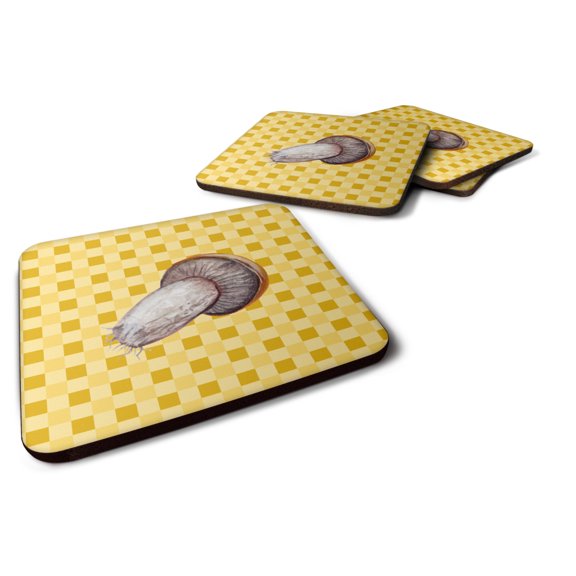 Carolines Treasures BB7212FC Rotkappe Mushroom on Basketweave Foam Coaster Set of 4 3 1/2 x 3 1/2 multicolor