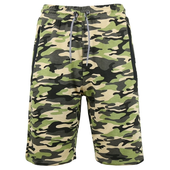 Men's Printed Lounge Athletic French Terry Sweat Shorts