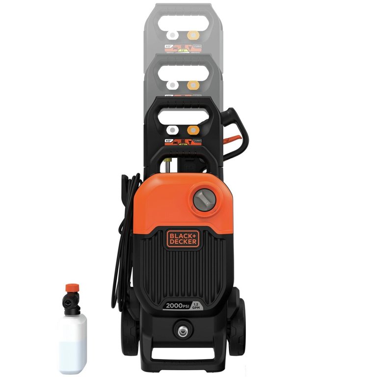 Black & Decker BEPW2000 2000 PSI 1.2 GPM Cold Water Electric Pressure Washer