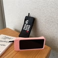 thumbnail image 6 of Case Compatible with iPhone 12 Case Cute iPhone Case Retro Classic Creative Phone Shape Case iPhone Case Soft Silicone Bumper Shockproof Cover Protective Case for Womens Girls Black, 6 of 7