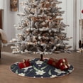 thumbnail image 4 of Sikiie Lilies Flowers Nativity Christmas Tree Skirt, Jesus Christian Winter Holiday Tree Mat Decoration(30-48IN)48", 4 of 6