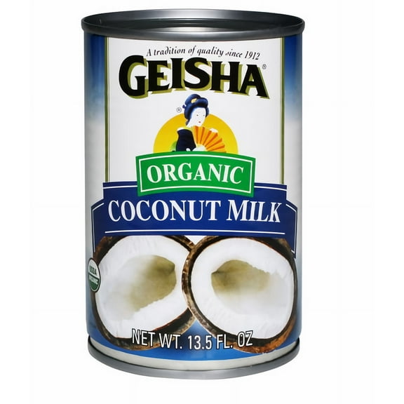 Geisha Organic Coconut Milk 13.5 fl oz (Pack of 16)