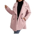 thumbnail image 4 of Yuemengxuan Female Stylish Solid Color Turn-Down Collar Long Sleeve Overcoat with Pockets, 4 of 6