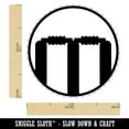 thumbnail image 2 of Cricket Sports Sumps Bails Wicket Self-Inking Rubber Stamp Ink Stamper - Fuchsia Ink - Medium 1 Inch, 2 of 7