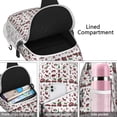 thumbnail image 4 of Sling Backpack,White Christmas Animal and Car Pattern Sling Bag with Water Bottle Holder,Waterproof Sling Bag for Men/Women with Headphone Jack for Hiking,Travel, 4 of 6