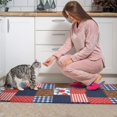 thumbnail image 3 of Pioneer Flower Floral Print Pattern Kitchen Rugs Sets Of 2, Anti Fatigue Non Slip Washable Floor Mats for Kitchen Sink Laundry, 17X30 Inch + 17X47 Inch, 3 of 6