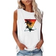 thumbnail image 2 of DailyTrove Women's Rainbow Graphic Sleeveless Tank - Casual V-Neck Top, Colorful for Pride & Celebrations, 2 of 4