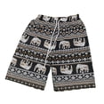 thumbnail image 1 of Pantalones cortos de playa Hombres Mujeres Hippie Pantalones cortos Calzoncillos Pierna ancha Cintura elástica Moda Playa Marrón Jinwen Pantalones de playa, 1 of 8