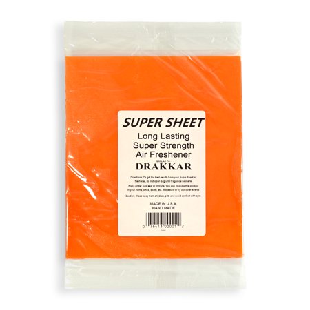 Jenray Super Sheet Large (8"x7") Under Seat Car Air Freshener (Drakkar)
