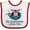 White and Red, variant on Inktastic My Godmother Loves Me Boys Boys Baby Bib