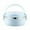 Blue, variant on YIKA Tupperware Container Portable Lunch Box Circular Fresh-keeping Box Stainless Steel Insulated Student Office Worker Lunch Box Bento Boxes Kitchen Storage Green