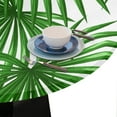 thumbnail image 6 of Summer Round Fitted Tablecloth, Tropical Palm Leaves Elastic Edge Table Cover Wipeable Round Table Cloth for Indoor Outdoor Use Fits Tables up to 40-44inch Diameter, 6 of 6