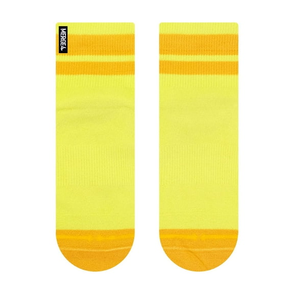 Butter/Orange Quarter Crew Socks