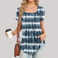 thumbnail image 2 of Jgppe Tunique d'Été pour Femmes Blouse Habillée Décontractée Manches Courtes T-Shirts Amples pour Dames, 2 of 5