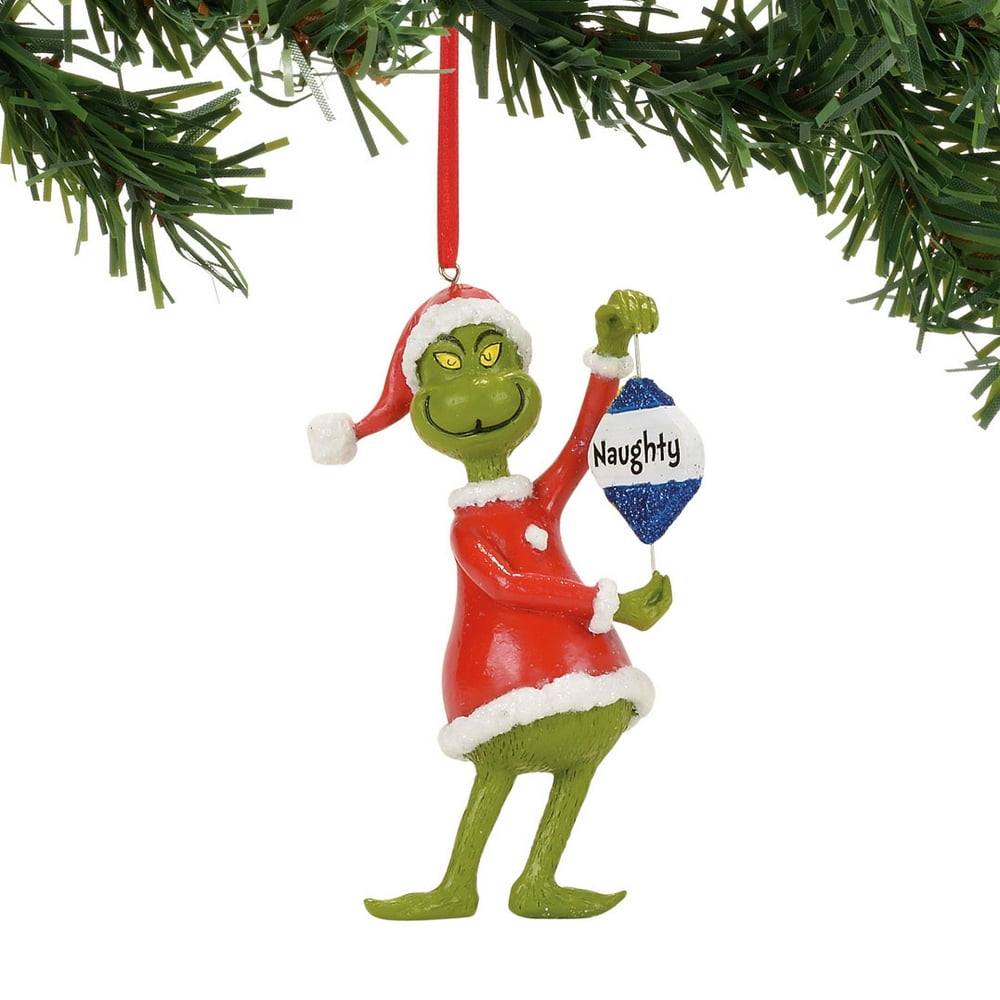 Dept 56 Grinch 4057457 Grinch Naughty Or Nice Ornament