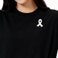 thumbnail image 4 of Memorial Joint Brooch White Ribbon Pin, Respectful Mourning Workwear Accessory for Funerals, Remembrance Events, and Sympathy Expression Attire, 4 of 8
