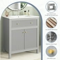 thumbnail image 6 of VISWILD 30" Bathroom Vanity with Sink, Soft Closing Doors, for Small Bathroom, Gray, 6 of 9