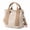 Khaki, variant on Small Canvas Tote Bag for Women with Zipper Crossbody Bag, Everyday Work Travel Tote Bags with Compartment,Khaki