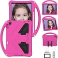 thumbnail image 7 of Allytechgroup Kids Case for iPad 9th/8th/7th Generation iPad 10.2 inch 2021/2020/2019 with Kickstand/Handle Stand/Pencil Holder [Screen Protector] Shockproof Cover for Boy Girl Children, Rose, 7 of 7