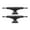 Black/Black, variant on Tensor Lo Mag-Light Skateboard Trucks Black/Black - Hanger 5.25" Axle 8" (Set of 2)