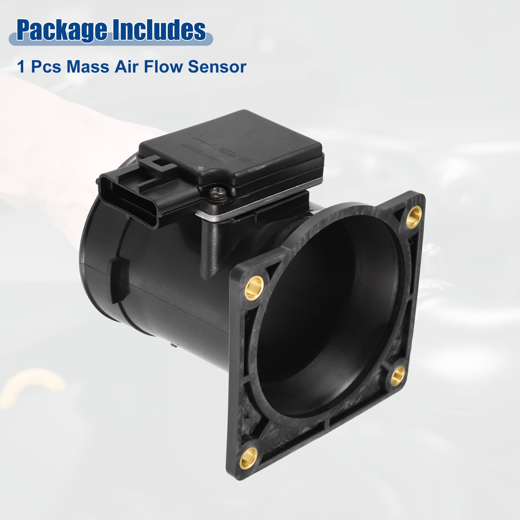 Unique Bargains Car Mass Air Flow MAF Sensor Replacement Fit for Ford F-150 4.2L 1997-2004 No.F6ZF12B579AA/F6ZZ-12B579-A