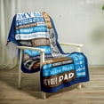 thumbnail image 6 of Gifts for Dad Blanket Christmas Dad Birthday Gifts Fathers Day Blanket Gifts from Daughter Son Kid Valentines to My Dad Throw Blanket Bonus Step Dad Papa New Dad Gift for Husband from Wife Dad 50x60, 6 of 6
