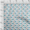 thumbnail image 2 of oneOone Cotton Flex Blue Fabric Asian Block Craft Projects Decor Fabric Printed By The Yard 40 Inch Wide, 2 of 4