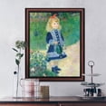thumbnail image 6 of Girl with Watering Can by Pierre-Auguste Renoir Framed Home Decor Wall Art, Fantastic Girls Room Wall Decor, 11x14, 2406W, 6 of 7