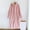 Pink, variant on Women's Loose Hooded Robe With Thick Long Autumn/Winter Coral Bathrobe With Big Dressing Gowns for Women Hooded Bathrobes for Women Knee Length Womens Bathrobe Shawl