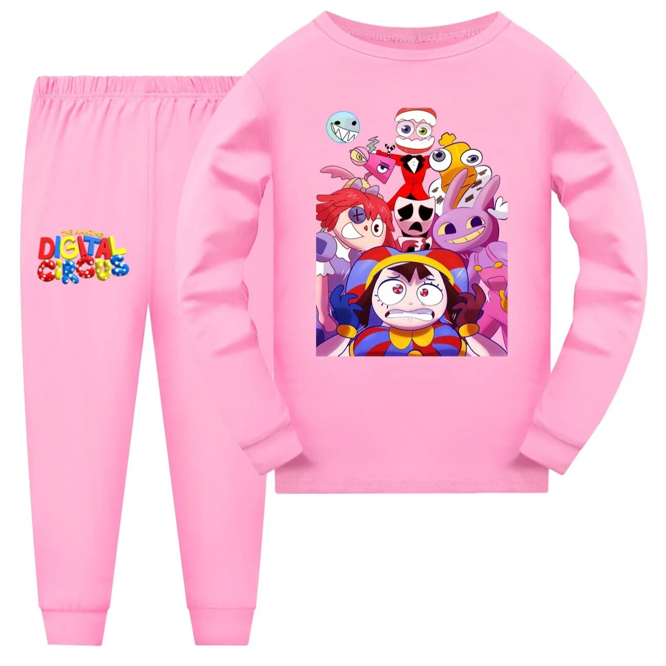 The Amazing Digital Circus Merch Clothes Kids Pomni Jax Pajamas Sets Baby Girls Long Sleeve Pijamas Junior Boy Cartoon Sleepwear