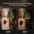 thumbnail image 3 of SWAIFDEE Small Lamp Shade, Barrel Metal Lampshade Cover for Table Lamp and Floor Light, 5X9X7in Spider, 3 of 7