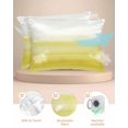thumbnail image 2 of Hokiten Pillow Cases Queen Size Set of 2, Couch Pillow Covers, Yellow White Ombre Satin Pillowcases with Zipper for Hair/Skin, Pillow Protector Cover, Farmhouse Funny Gradient Striped 20x30 Inches, 2 of 6