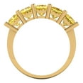 thumbnail image 5 of 2.5 ctw Wedding Band for Women - 14K Yellow Gold Natural Citrine Stackable Eternity Ring, 5 of 6