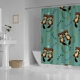 thumbnail image 3 of Coolnut Shower Curtain Set with Hooks Cute Couple Beaver Polyester Waterproof Bath Curtain 60" x 72", 3 of 6