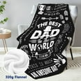thumbnail image 6 of Fathers Day Birthday Gifts for Dad - Dad Gifts from Daughter Son - Christmas Valentines Day Presents for Father Who Have Everything - Best Daddy Ever Blanket - Throw Blanket 50"x60" Blue, 6 of 6