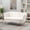 Beige, variant on 59" Modern Chenille Loveseat Sofa with Gold Metal Legs, Beige