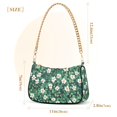 thumbnail image 3 of FORMRS Womens Shoulder Bag with Chain Strap Clutch Purse Cute Tote Handbag, Small White Flowers, 3 of 7