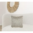 thumbnail image 3 of Soft Light Grey Shag Accent Pillow, 3 of 3