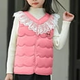 thumbnail image 5 of Generic Girls Quilted Puffer Vest Fleece Zip Up Button Down Padded Gilet Sleeveless Coat Winter Fashion Outwear for 1-10 Years, 5 of 7