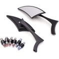 thumbnail image 3 of Chrome Motorcycle Spear Blade Rear View Mirrors for Davidson Cruiser Choppers Bobber Bike, 3 of 6
