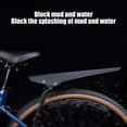 thumbnail image 2 of Qaailabf Universal Bike Mudguard Set 21x42cm Adjustable Length 19-23cm Quick Release Splash Guard for Mountain Road Bikes Black Plastic with Installation Kit - Streamlined Design Weather Resistant, 2 of 10